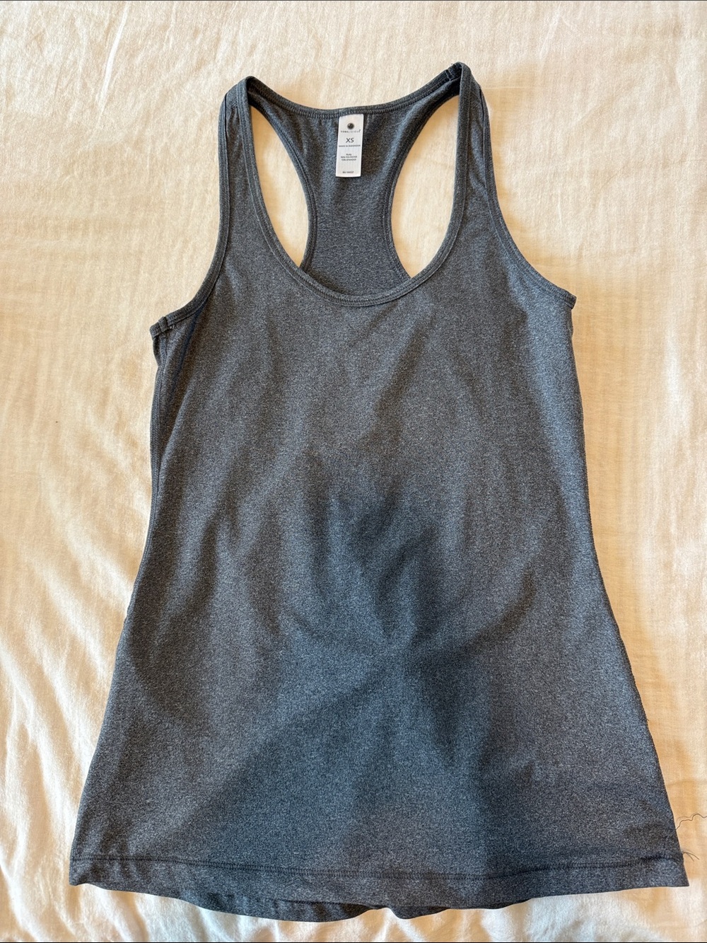 Yogalicious Women's Racerback Tank Top - Charcoal Gray